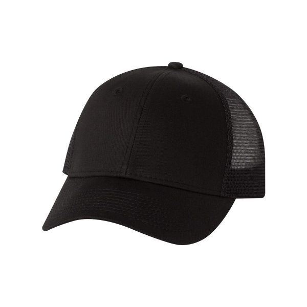 Valucap Black Twill Trucker Cap Online Sale