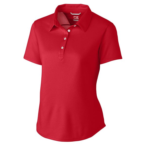 Cutter & Buck Women s Cardinal Red DryTec Fiona Polo For Sale