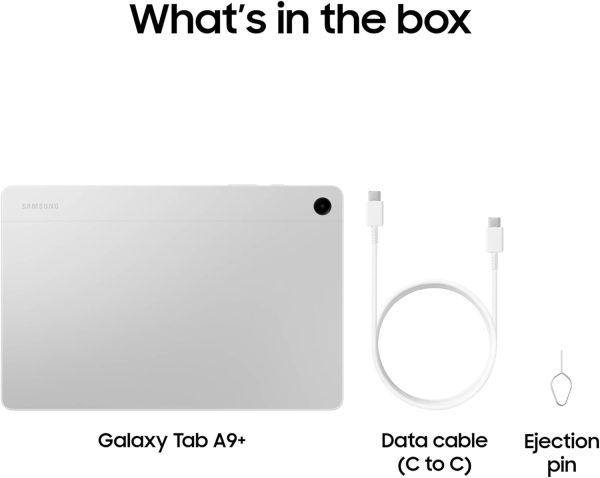 Samsung Galaxy Tab A9+ 11-in Tablet 128GB, Silver - SM-X210NZSEXAR Online Hot Sale - Image 4